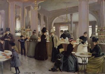 Die Pâtisserie Gloppe, Champs-Élysées, Paris, 1889
